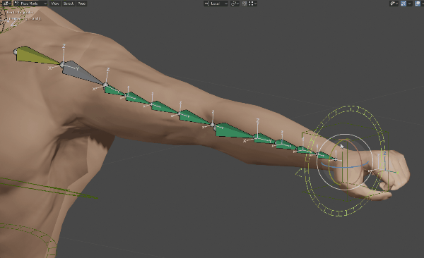 Blender2 8で肩 肘 腕の曲げとねじれを表現するボーン設定とウェイトペイントのコツ Soramame式